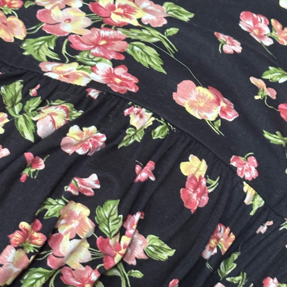 April Cornell Black Floral Maxi Dress S - Picture 4 of 4